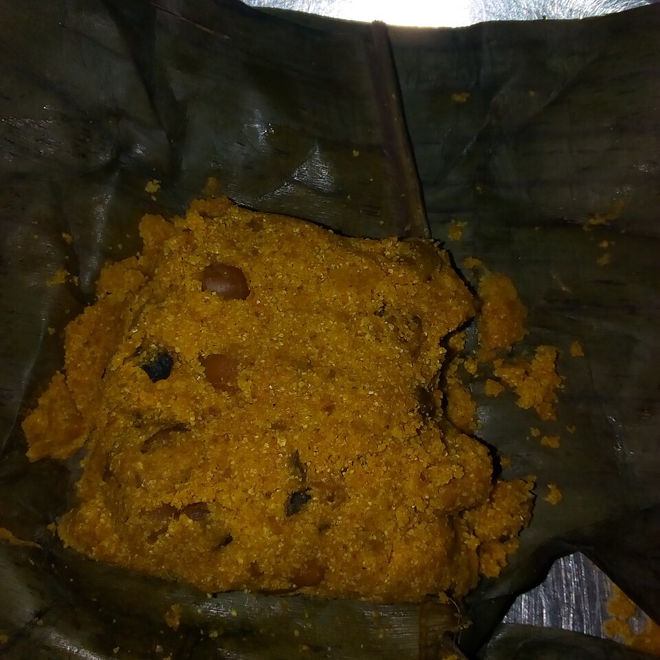 Aadun (Nigerian Corn Flour with Palm Oil) — a Nigeria dish