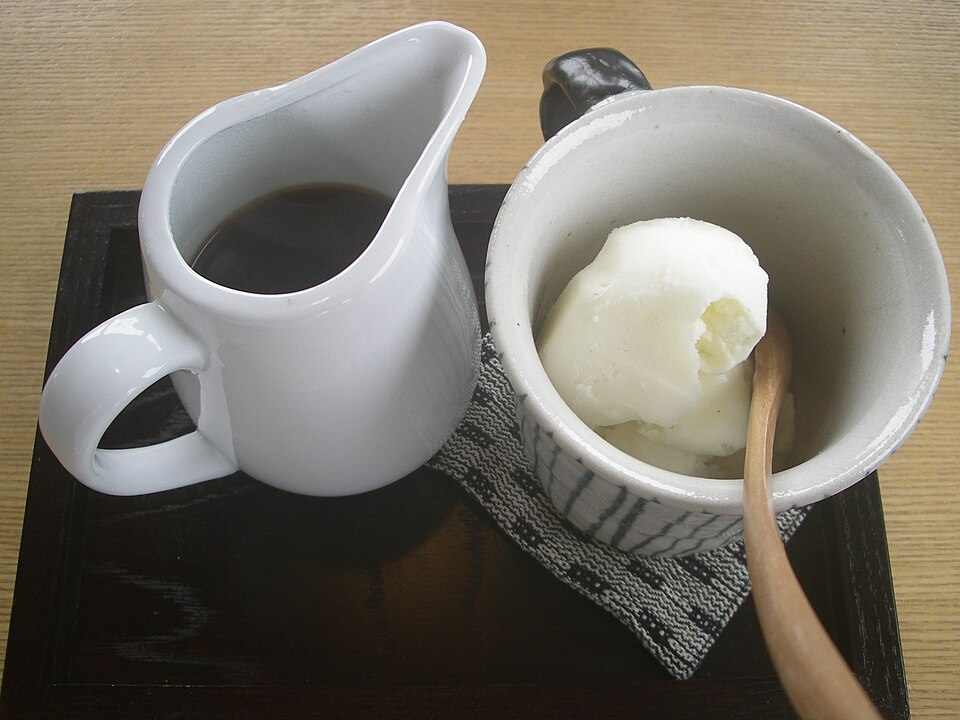 Affogato — a Italy dish