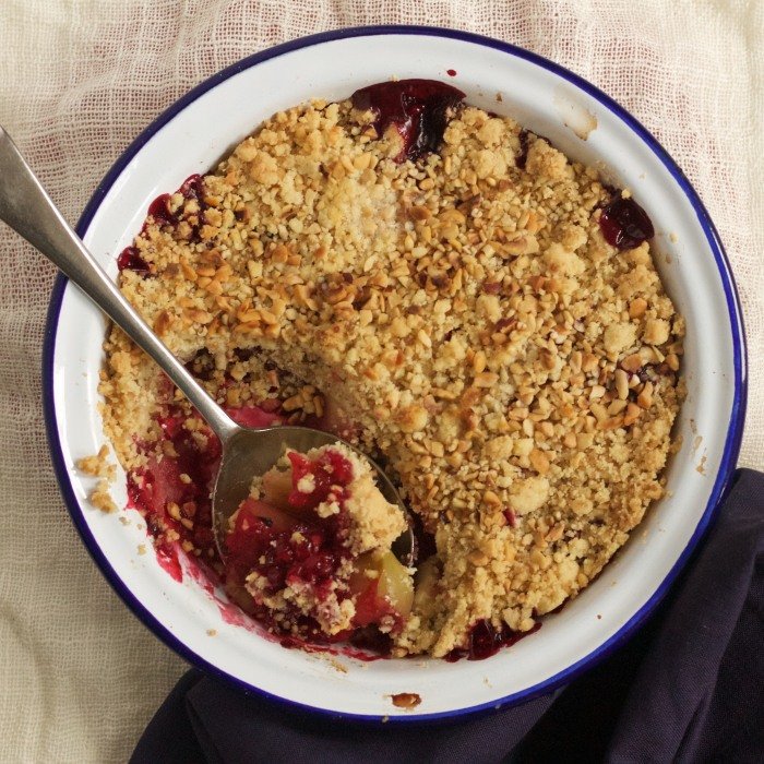 Apple & Blackberry Crumble — a United Kingdom dish