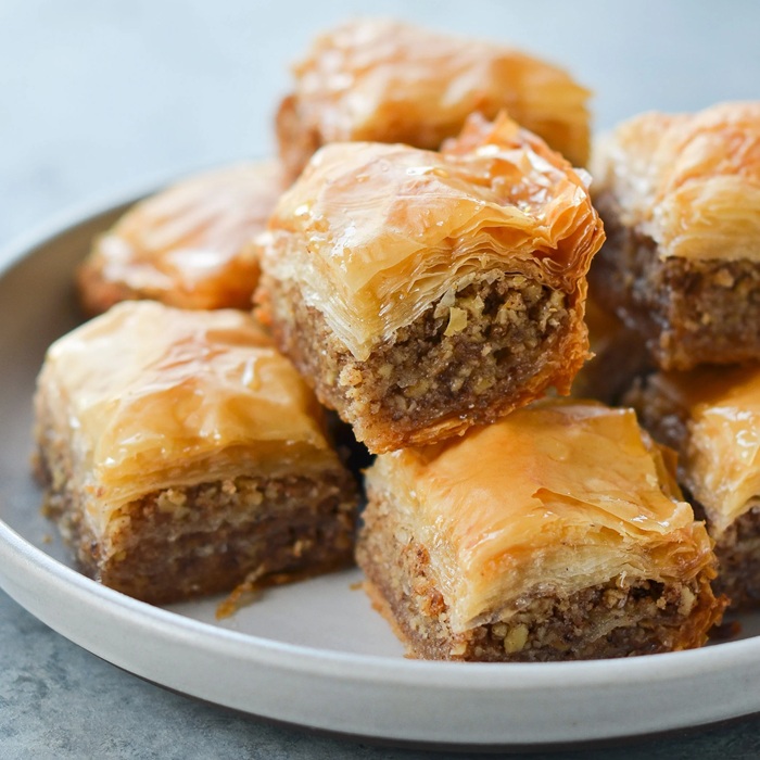 Baklava with spiced nuts, ricotta & chocolate — a Turkey dish