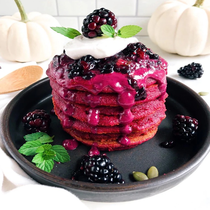 Beetroot pancakes — a Ukraine dish