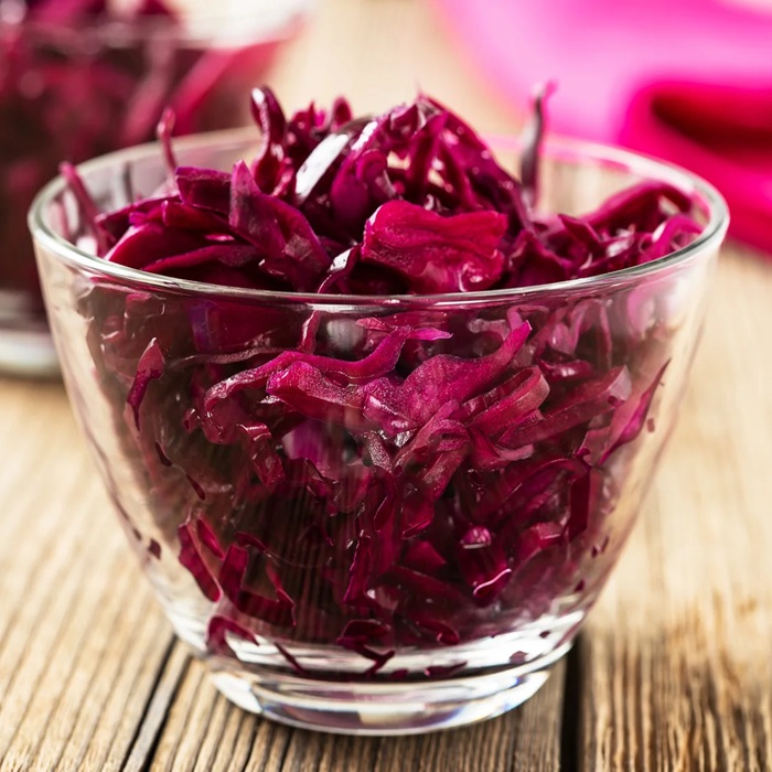 Beetroot & red cabbage sauerkraut — a Poland dish