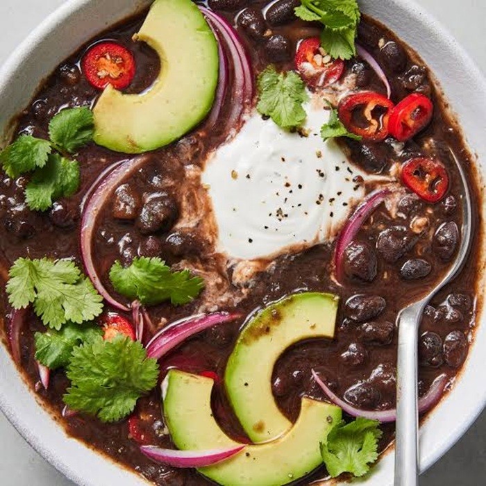 Black Bean soup — starter