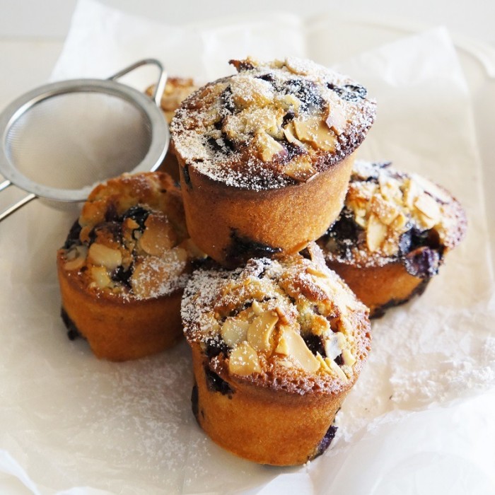 Blueberry & lemon friands — a Australia dish