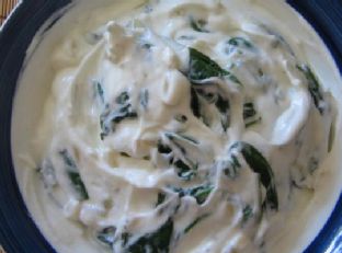 Borani Esfanaaj — side dish