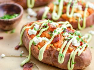Brown Butter Twice Baked Sweet Potatoes — lunch