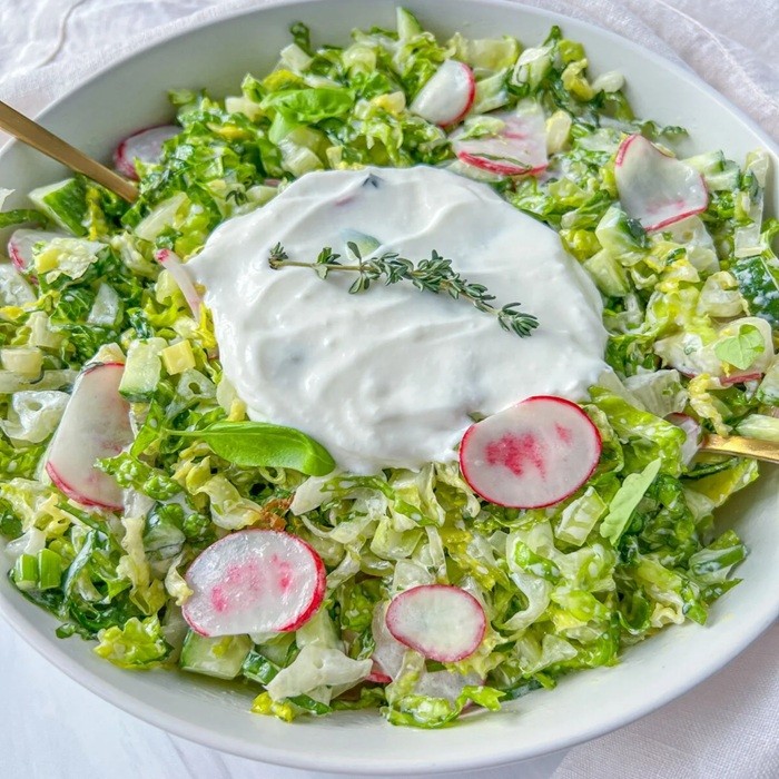 Bulgarian Green Salad — side