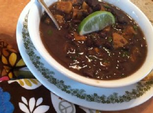 Caribbean black bean and sweet potato soup — antipasti