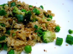 Cauliflower, Brown Rice, and Vegetable Fried Rice — a China dish