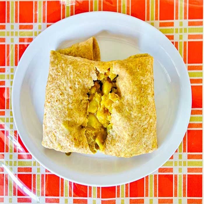 Chicken and Potato Roti — chicken