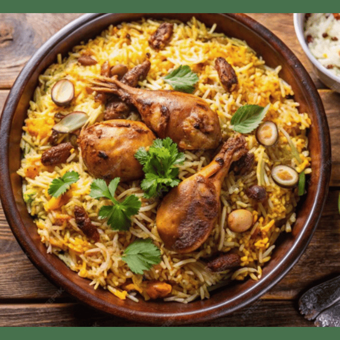 Chicken Mandi — a India dish