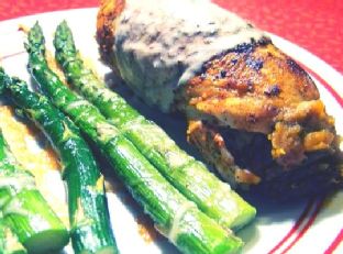 Chicken/sweet Potato Roulade With Goat Cheese Sauce — a Germany dish