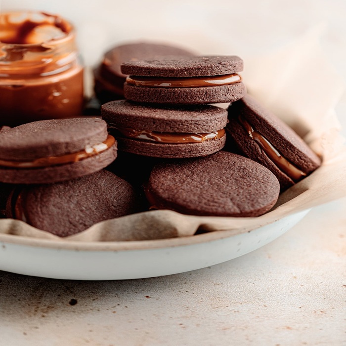 Chocolate alfajores — a Uruguay dish