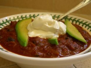 Chunky Two-Bean Chili — a United States dish