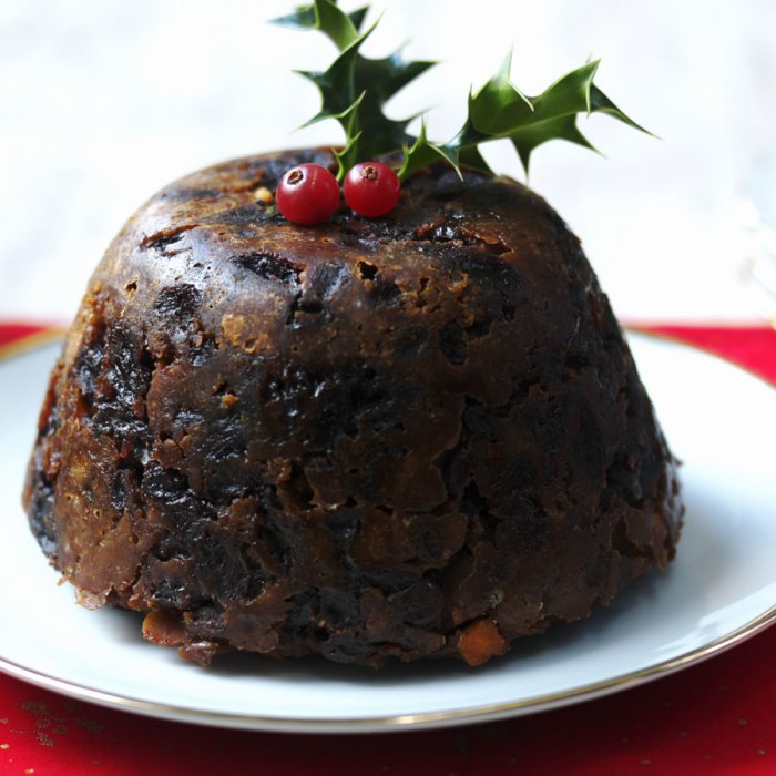 Classic Christmas pudding — a United Kingdom dish