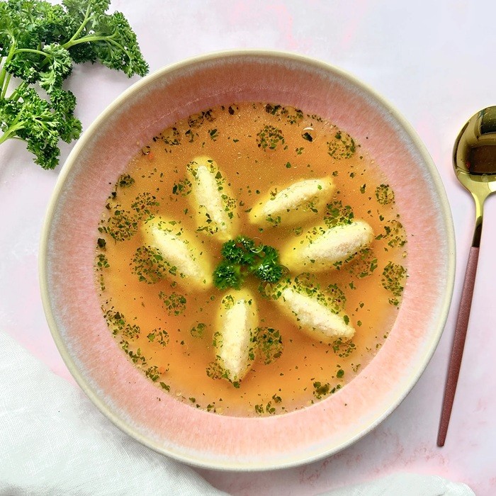 Clear Soup with Semolina Dumplings — miscellaneous