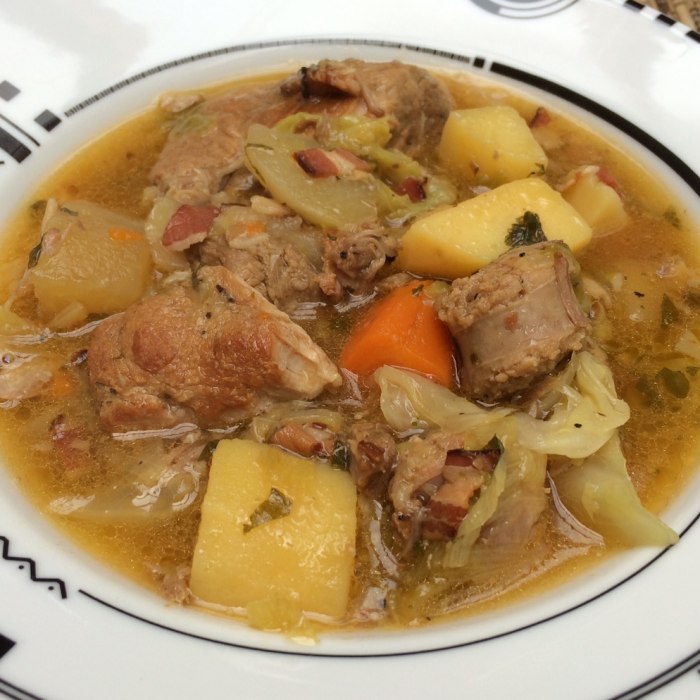 Coddled pork with cider — a Ireland dish