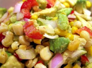 Corn Avocado Salsa — a Mexico dish
