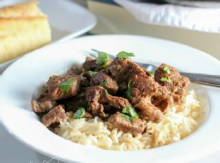 Easy Instant Pot Beef Tips and Rice — lunch