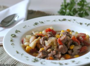 Easy Vegetable Beef Soup — soup