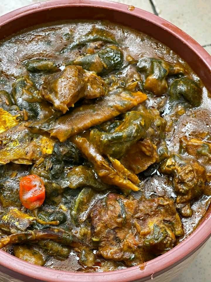 Ekwang (Cameroonian Taro Leaf Stew) — world recipes