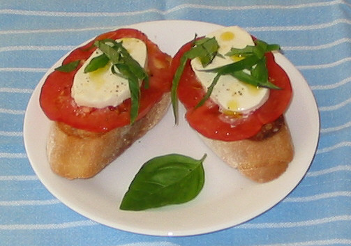 Fresh Mozzarella Bruschetta — world recipes
