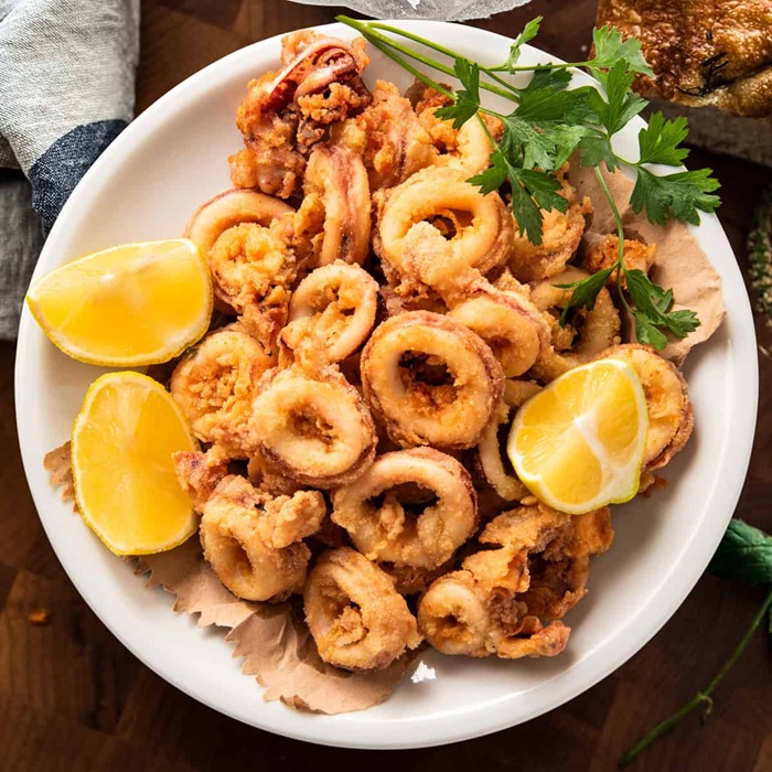 Fried calamari — a Spain dish