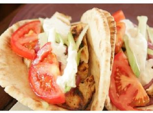 Grilled Chicken Gyros With Tzatziki — lunch