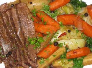 Guinness Braised Corned Beef and Cabbage — lunch