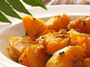 Indian-Style Pumpkin Side Dish — a India dish
