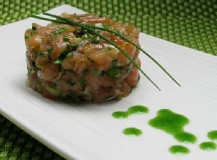 Jade Buddha Salmon Tartare — lunch
