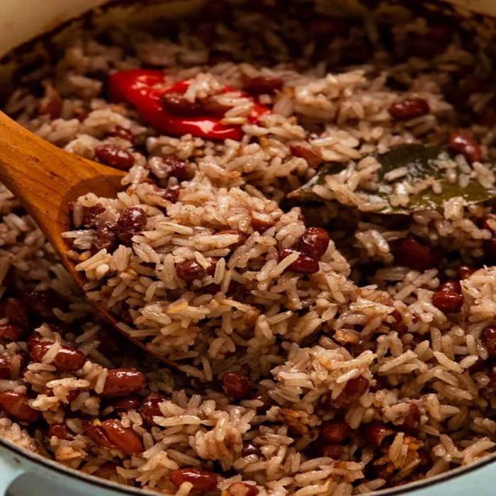 Jamaican Rice and Peas — a Jamaica dish