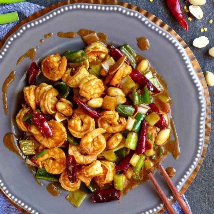 Kung Po Prawns — a China dish