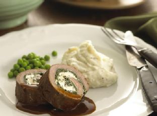 Lamb and Fresh Goat Cheese Roulade — a Germany dish