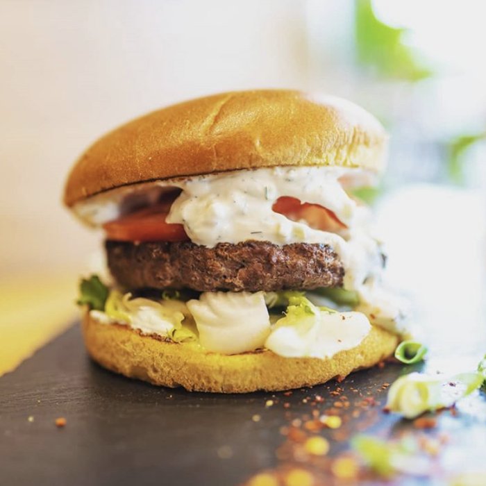 Lamb Tzatziki Burgers — a Greece dish