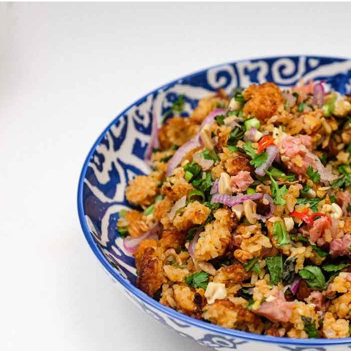 Lao Naem Khao — pork