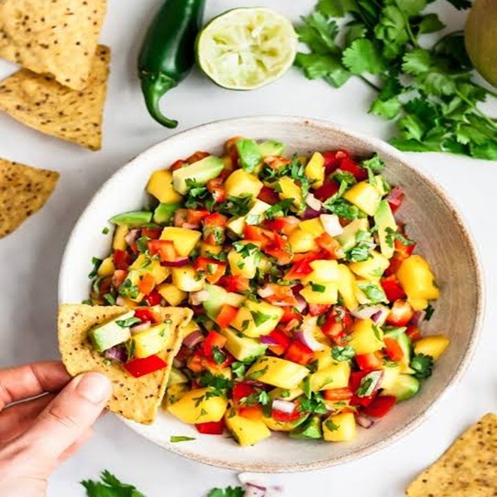 Mango Tropical Salsa — side
