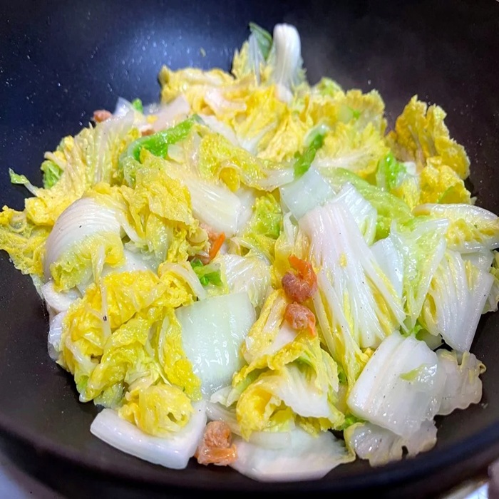Napa Cabbage with Dried Shrimp — a China dish