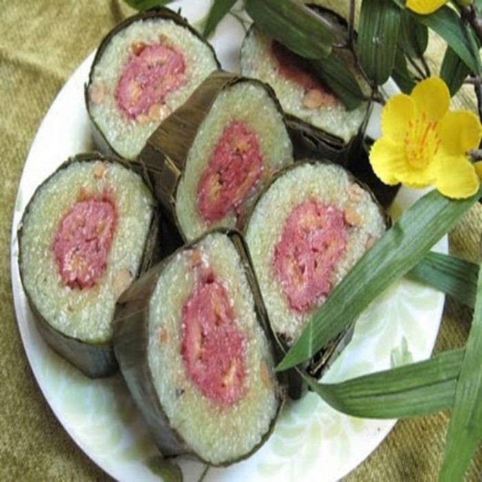 Num Ansom – Sticky Rice Cake — side