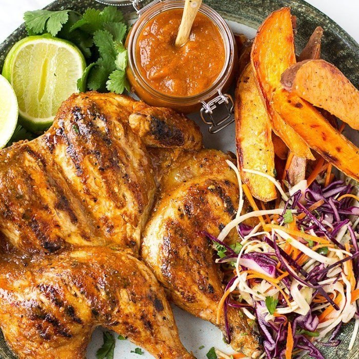 Piri-piri chicken and slaw — a Portugal dish