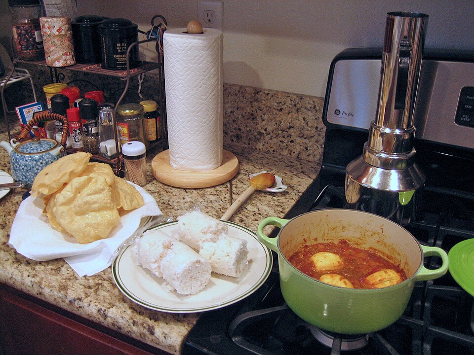 Puttu (Steamed Rice Flour and Coconut) — world recipes