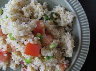 Quinoa, Tomato, Green Onion Side Salad — side dish