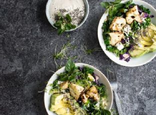 Roasted Cauliflower Detox Bowl with Tahini Sauce — lunch