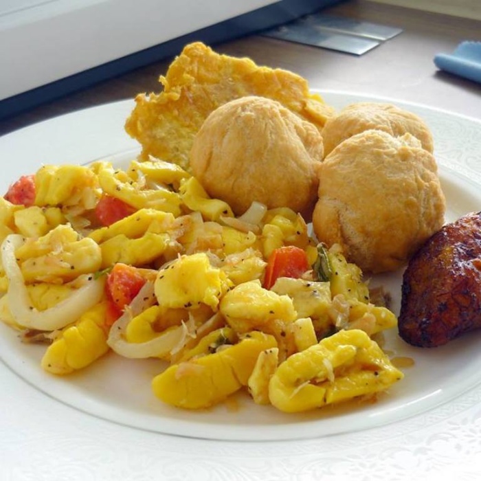 Saltfish and Ackee — a Jamaica dish