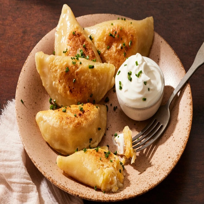 Sauerkraut pierogii — a Ukraine dish