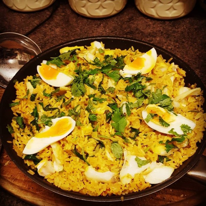 Smoked Haddock Kedgeree — a India dish