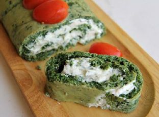 Spinach Goats Cheese Roulade Main Dish — a Germany dish