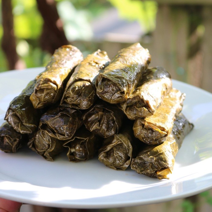 Stuffed Grape Leaves — side