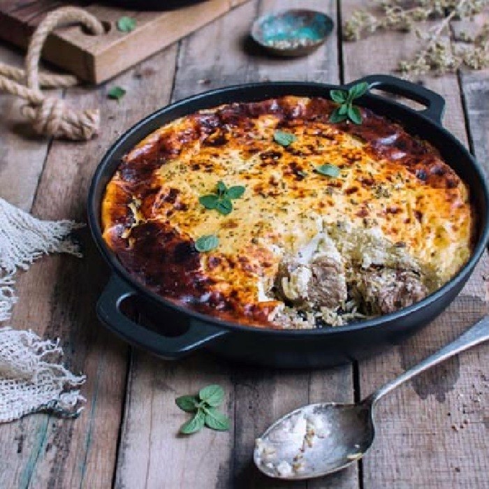 Tavë Kosi Baked Lamb and Yogurt — lamb