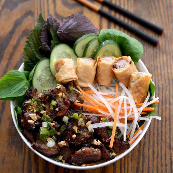 Vietnamese Grilled Pork (bun-thit-nuong) — a Vietnam dish